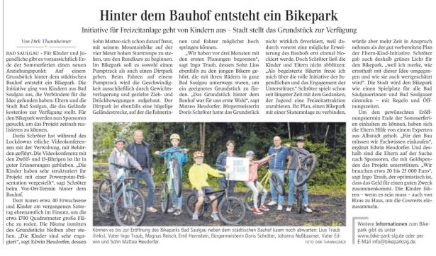Pressetermin am Bike Park