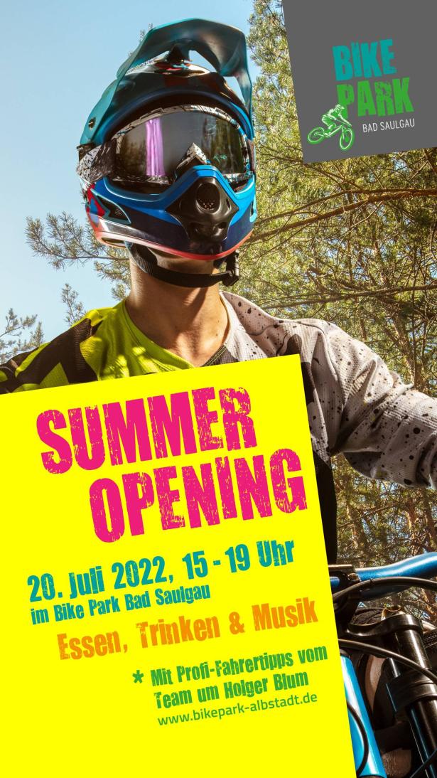 Summer Opening im BikePark am 20. Juli 2022